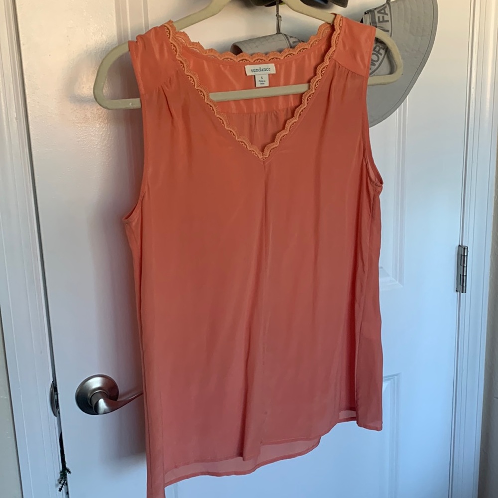 Sundance peach blouse